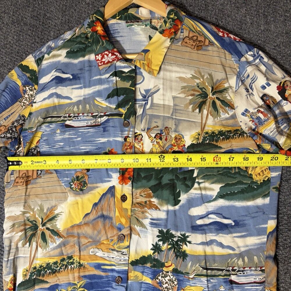 Vintage Reyn Spooner Shirt Men M Hawaiian Print Rayon Button Up Beach Vacation. - Picture 8 of 12